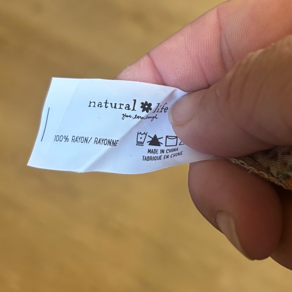 NATURAL LIFE Floral Maxi Dress - Orange and Green - Picture 5 of 6
